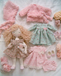 Shabby Chic Waldorf Doll & Vintage Clothes Set – Handmade Heirloom Doll | Sweet Dream Rose