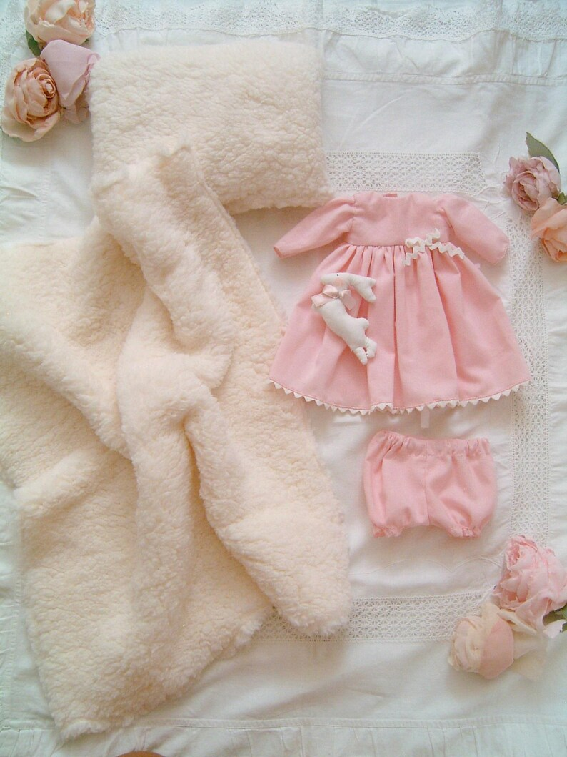 Blonde Girl Waldorf Doll with Pink Floral Clothes - Sweet Dream Rose