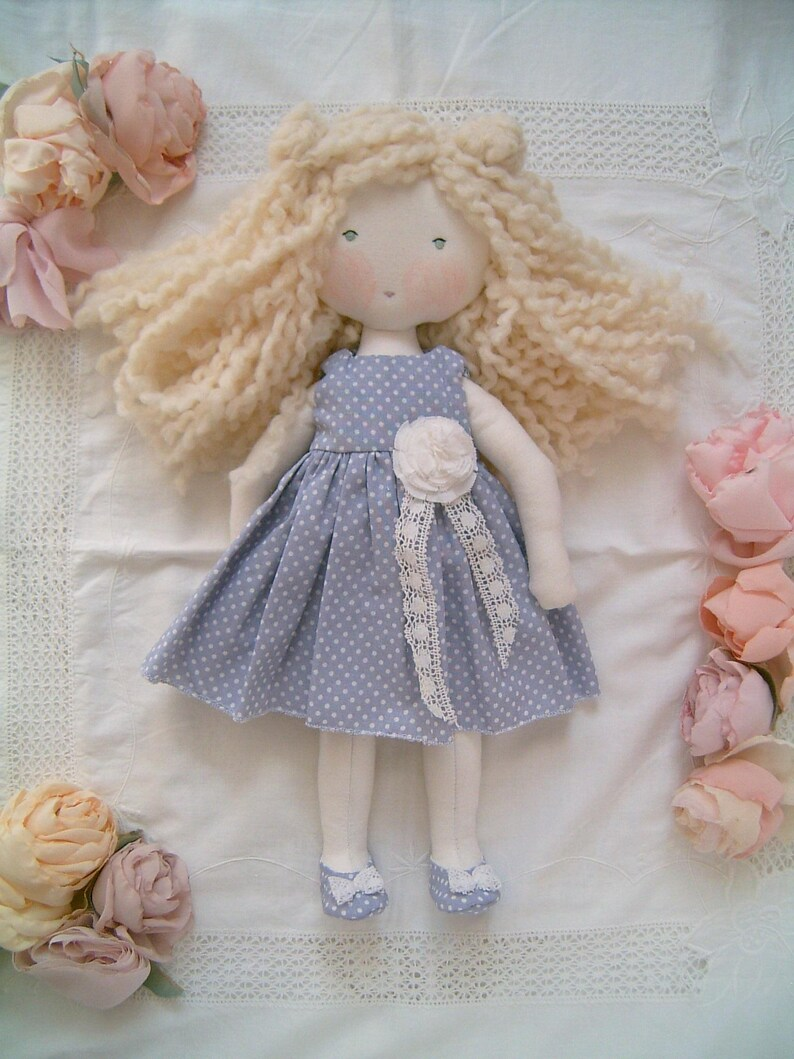 Blonde Waldorf Doll with Romantic Clothes - Sweet Dream Rose