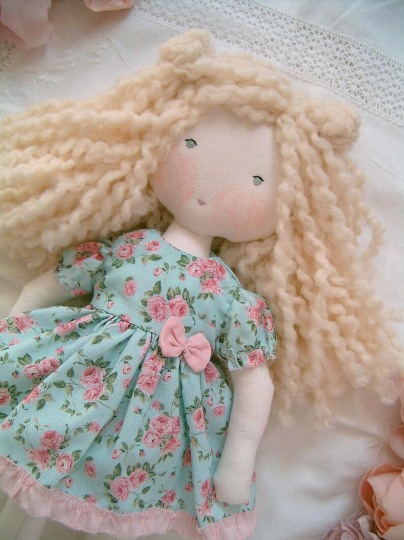 Blonde Waldorf Doll with Romantic Clothes - Sweet Dream Rose